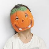 Halloweenska maska - tekvica - oranžová