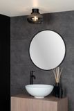 LORENA - Zapustené stropné svietidlo Kúpeľňa - priemer 23 cm - 1xE27 - IP44 - Dymová šedá