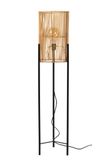 JANTINE - Stojacia lampa - priemer 30 cm - 1xE27 - Svetlé drevo