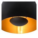 NOLAN - Zapustené stropné svietidlo - priemer 24 cm - 1xE27 - Čierne