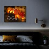 LED obraz - &quot;Hello autumn&quot; - 2 x AA , 40 x 30 cm