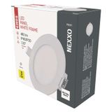 LED vstavané svietidlo NEXXO, kruhové, biely, 7W, neutrálna biela
