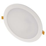 LED vstavané svietidlo RUBIC, okrúhly, biely, 24W, neutrálna biela