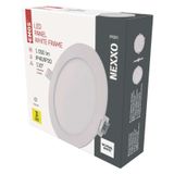 LED vstavané svietidlo NEXXO, kruhové, biely, 12,5W, neutrálna biela