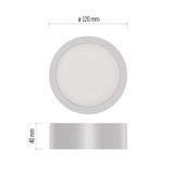 LED prisadené svietidlo NEXXO, kruhové, biele, 7,6W,Neutrálna biela