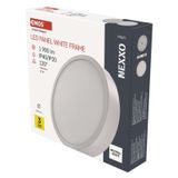 LED povrchové svietidlo NEXXO, okrúhle, biele, 21W, neutrálna biela