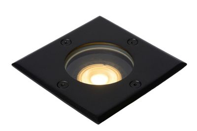 BILTIN - Zapustené podlahové svietidlo do exteriéru - 1xGU10 - IP67 - čierna