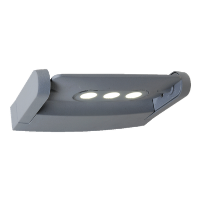 AWAX LED/9W,IP54,SILVER/CLEAR