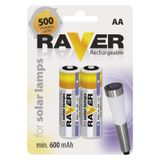 Batéria 1,2V RAVER AA 600 mAh - vhodná do solárnych svietidiel 2ks