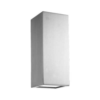 BLOCK 2xLED/3W, IP44,STAINLESS ST,CLEAR