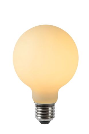 BULB - Žiarovka - priemer 8 cm - LED stmievatelná - E27 - 1x5W 2700K - Opálová