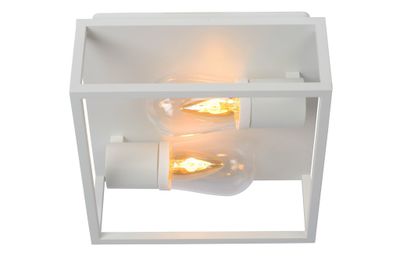 CARLYN - Prisadené stropné osvetlenie do kúpeľne - 2xE14 - IP54 - biela