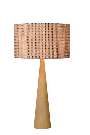 CONOS - Stolná lampa - priemer 35 cm - 1xE27 - svetlé drevo