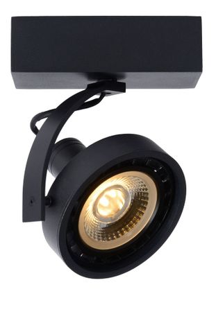 DORIAN - Stropné bodové osvetlenie - LED stmievanie do teplej farby - GU10 - 1x12W 2200K / 3000K - čierna