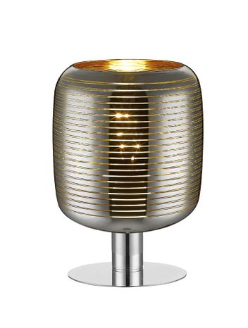 ERYN - Stolná lampa - priemer 20 cm - 1xE27 - Chromové