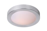 FRESH - Prisadené stropné osvetlenie do kúpeľne - priemer 35 cm - 2xE27 - IP44 - Brúsený Chróm