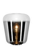 GLORIO - Stolná lampa - priemer 45 cm - 1xE27 - Dymová šedá