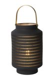 JAMILA - Stolná lampa - priemer 15,5 cm - 1xE14 - Sivý