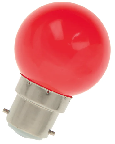 Orbitec LED 230V 1W B22D  LE 5520R  červená 
