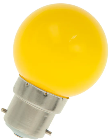 Orbitec LED 230V 1W B22D  LE 5520Y  žltá 