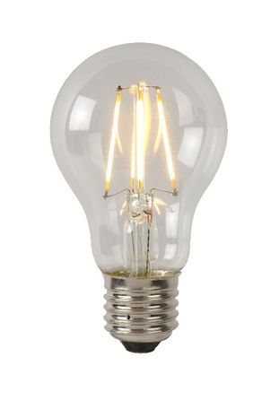 LED žiarovka - priemer 6 cm - LED stmievatelná - E27 - 1x5W 2700K - Priehľadná