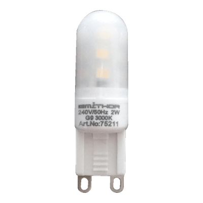 LED BULB G9/2W,3000K, FROSTED