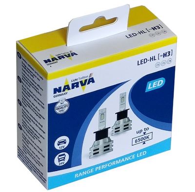 NARVA  LED H3 12V-24V 19W 6500K RANGE PERFORMANCE