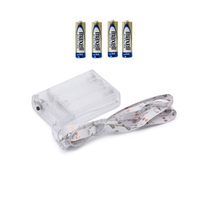 LED pás - RGB - 1 m - 3 x AA batérie + 4ks Alkalické batérie MAXELL