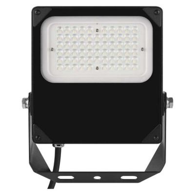 LED reflektor PROFI PLUS asymmetric 50W, čierny, neutrálna biela