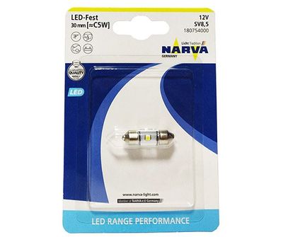NARVA LED -sufit 12V SV (C5W)-30mm - 6000K Range Performance