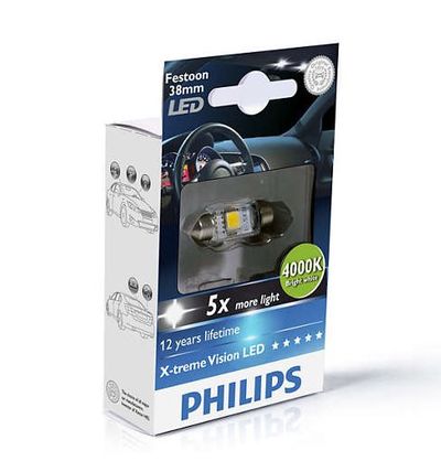 PHILIPS LED X-tremeVision-sufit SV 10,5x38 - 4000K-Bright white