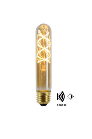 LED žiarovka nočný senzor - Žiarovka Exteriérové - priemer 3 cm - LED - E27 - 1x4W 2200K - Jantárová