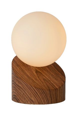 LEN - Stolná lampa - priemer 10 cm - 1xG9 - Drevo