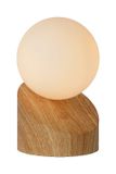 LEN - Stolná lampa - priemer 10 cm - 1xG9 - svetlé drevo