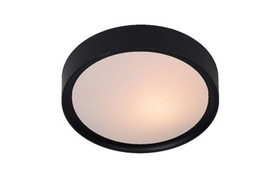 LEX - Prisadené stropné svetlo - priemer 25 cm - 1xE27 - čierna