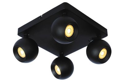 FAVORI - Stropné bodové svietidlo - 4xGU10 - Čierne