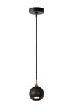 FAVORI - Závesné svietidlo - priemer 9 cm - 1xGU10 - Čierne