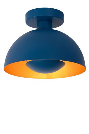 SIEMON - Zapustené stropné svietidlo - priemer 25 cm - 1xE27 - Modré