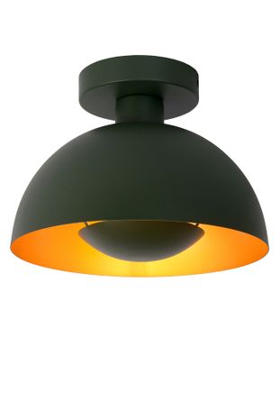 SIEMON - Zapustené stropné svietidlo - priemer 25 cm - 1xE27 - Zelené