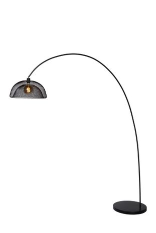 MESH - Stojacia lampa - priemer 46 cm - 1xE27 - čierna