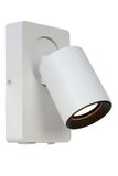 NIGEL - Nástenný reflektor - LED - GU10 - 1x5W 3000K - S USB zásuvkou - biely