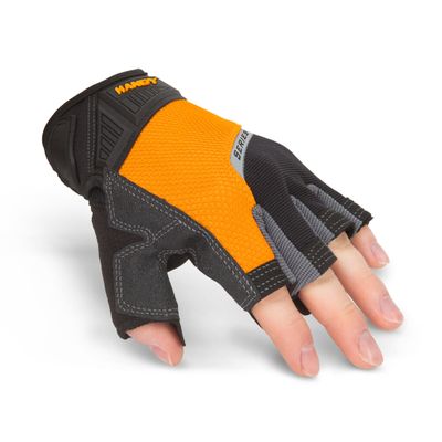 Ochranné rukavice - "XL" - Penená dlaň, bez prstov