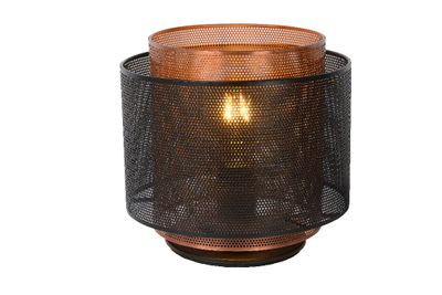 ORRIN - Stolná lampa - priemer 25 cm - 1xE27 - čierna