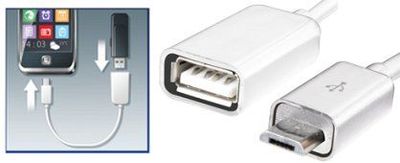 OTG kábel microUSB - USB