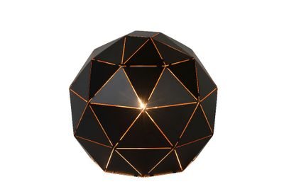 OTONA - Stolná lampa - priemer 25 cm - 1xE27 - čierna