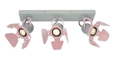 PICTO - Stropné reflektorové svietidlo pre deti - 3xGU10 - Ružová