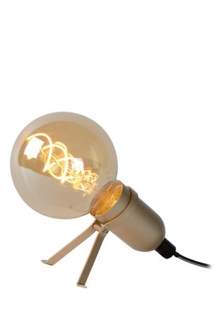PUKKA - Stolná lampa - LED - E27 - 1x5W 2200K - Matné zlato / Pattina