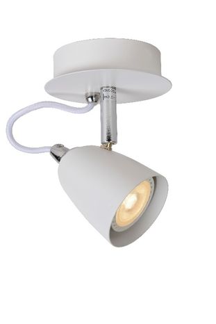RIDE-LED - Stropné bodové osvetlenie - priemer 10 cm - LED stmievatelná - GU10 - 1x5W 3000K - biela