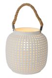 SAFIYA - Stolná lampa - priemer 16,5 cm - 1xE14 - biela