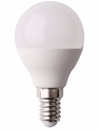 LED žiarovka E14, 6W, 6500K, 490lm, miniglobe